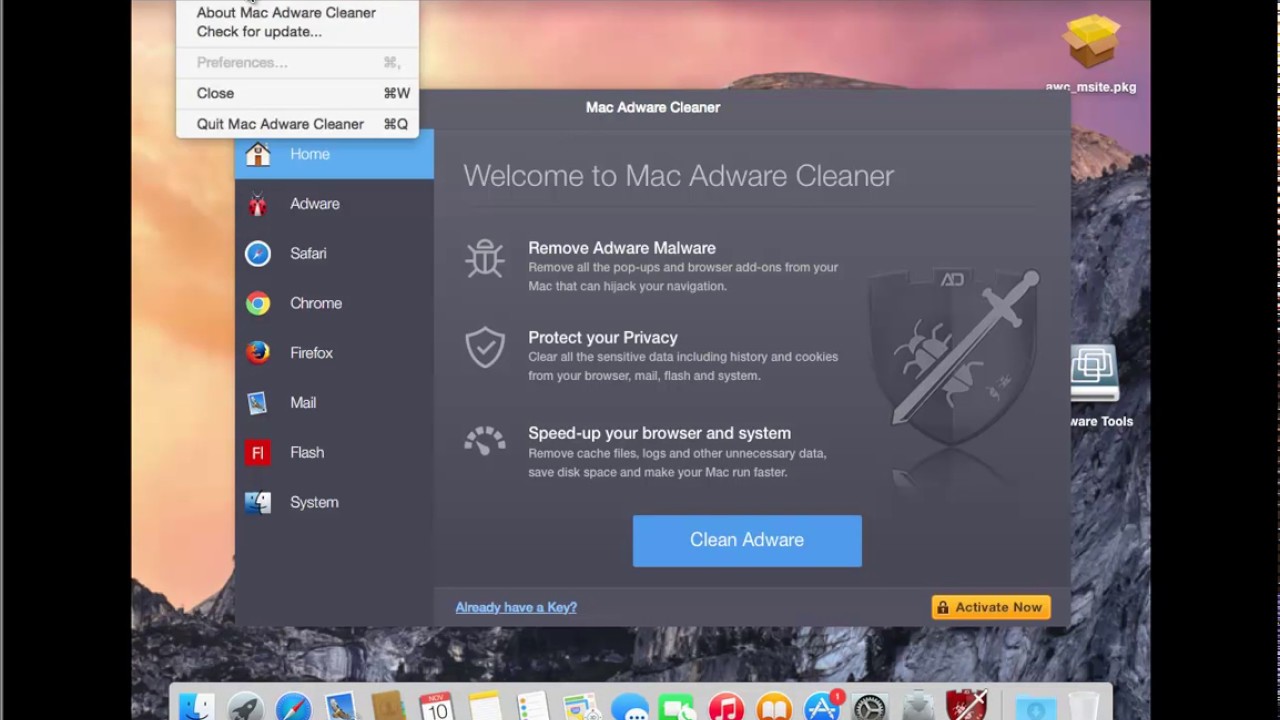 advanced mac cleaner and i get rid of it